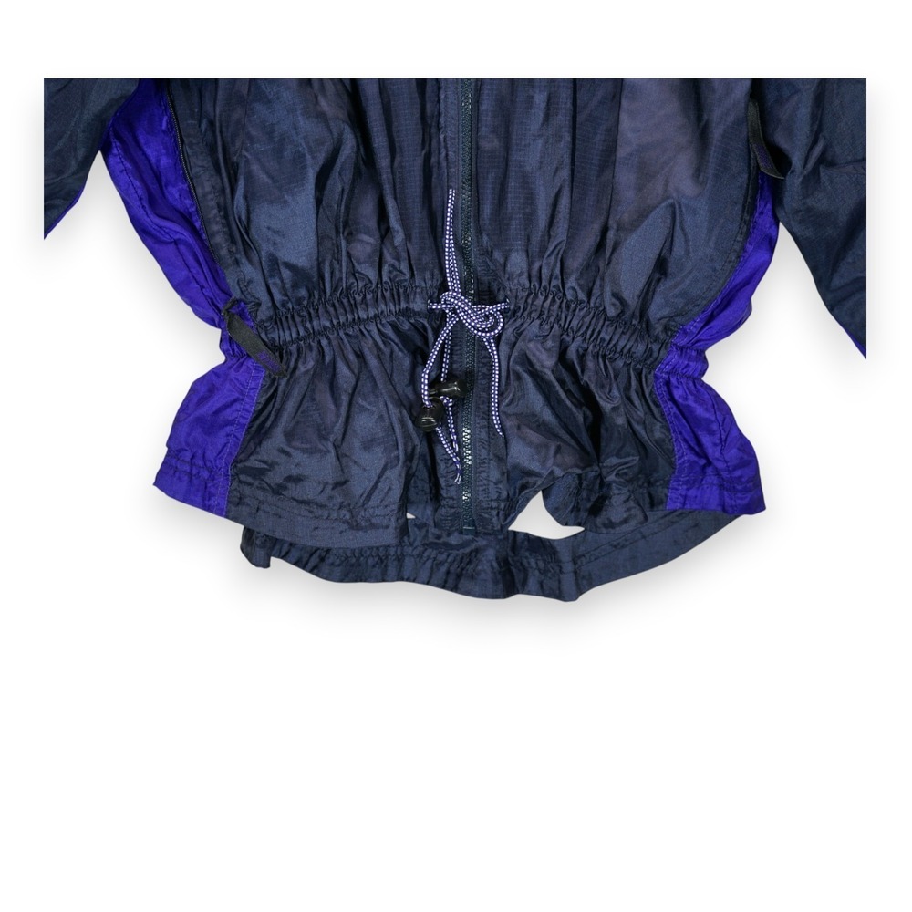 Vintage 90's Nike Black & Purple Jacket Size‎ Medium Full Zip Hooded ~Women's - Picture 5 of 8